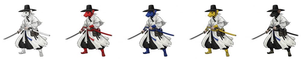 12간지 5가지색 쥐