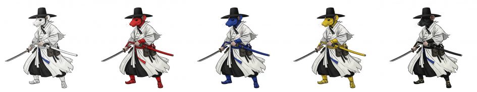 12간지 5가지색 쥐