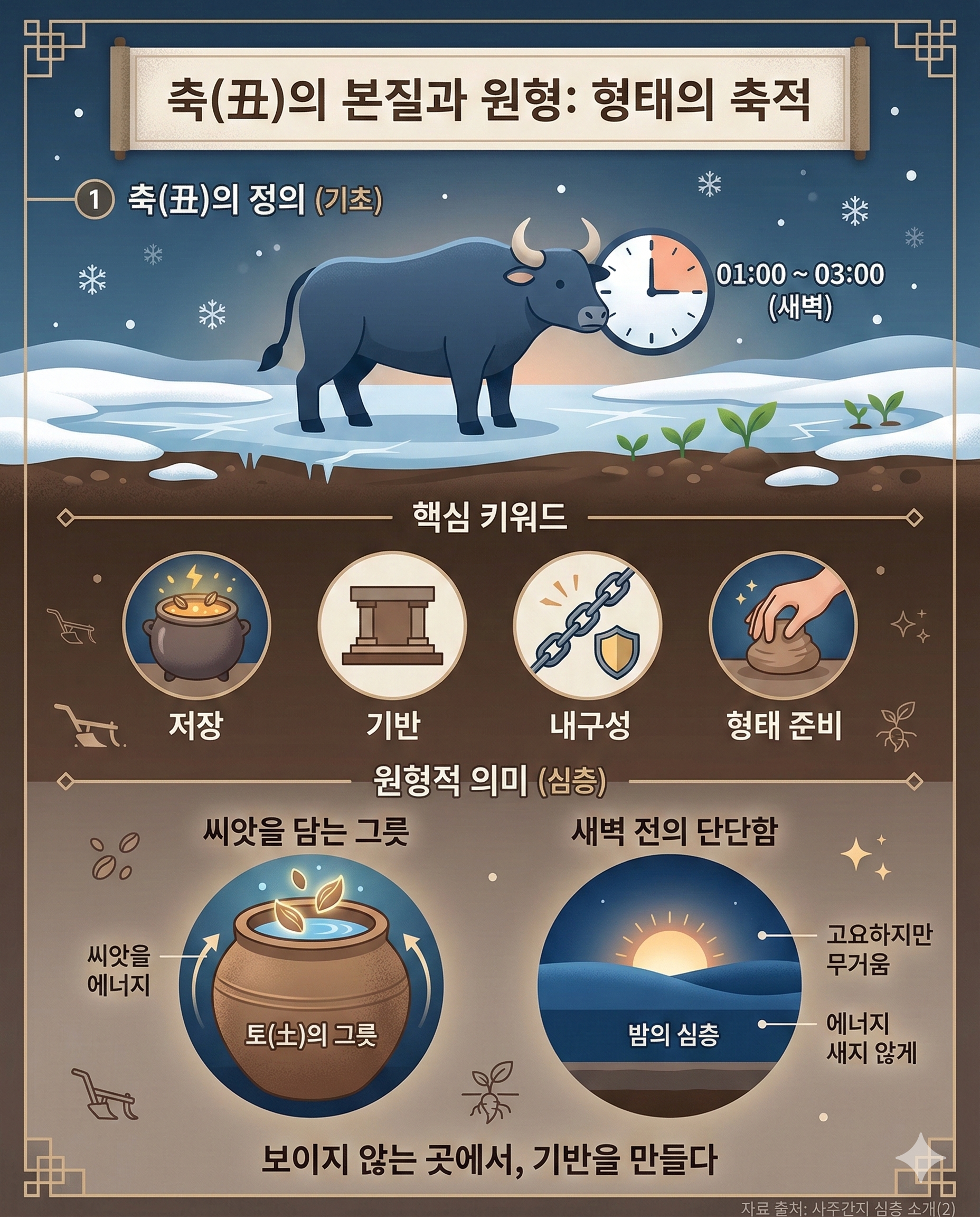 사주간지에서의 12지신 심층 소개(2) : 丑(축), 소 이미지 2