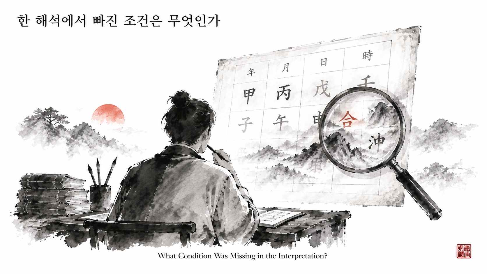 사주와삶 사례로보는사주 13: 한 해석에서 빠진 조건은 무엇인가