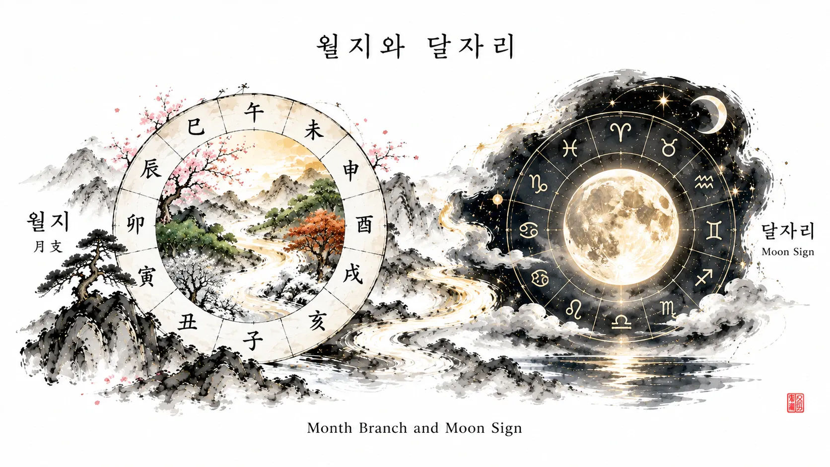 사주와문화 서양점성술과비교 6: 월지와 달자리